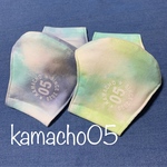 夏マスク★タイダイ★ロゴ★UV・冷感加工★Msize