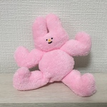 ムキムキウサギさん【ピンク】ぬいぐるみ②