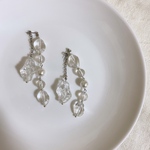大人可愛いクリアピアス【送料無料】
