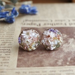pink flower ring ピアス、イヤリング