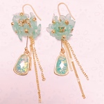 お花と雫のピアス