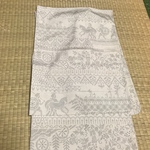 リメイクにも！オリエンタルな古代壁画模様の本塩沢の着物