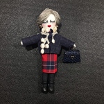 《送料無料》チェックののお洋服のルルベちゃん