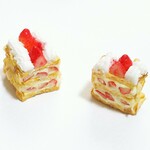 ≪再販×3≫いちごのミルフィーユのミニチュアスイーツ