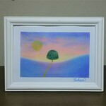 パステルアート　夜の帳と希望の木