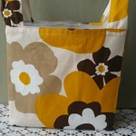 レジ袋型エコバック(大きなお花茶系)