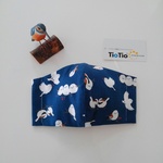 tiotio 抗ウイルス  シマエナガ柄のマスクカバー　夏用