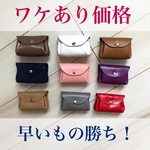 【今回限り・ワケあり】仕分けバッチリ　コロンとかわいい小さい革財布