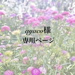 ayaco様専用ページです。
