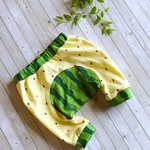 スイカ柄🍉七分丈モンキーパンツ