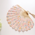 Flower扇子*リバティBetsyバーバパパ×ナチュラル