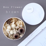 box flower brown ドライフラワー　プリザーブドフラワー　ボックスプラワーアレンジ　ブラウン　ベージュ