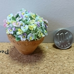 ミニチュアの花(パステルパンジーコンテナ)