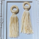 IVORY RING HOOP TASSEL PARTS