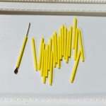 YELLOW STICK TUBE BEADS