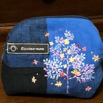 刺繍ポーチ　樹-真夏の夜の夢-