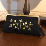 花火の王冠(がま口、刺繍)送料無料