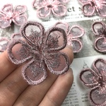 【20個】刺繍ワッペンお花