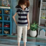 rurukoboy：クロップドパンツ(生成り)