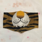 立体マスク　ベビー用　〜2歳くらい　トラモチーフ　動物マスク
