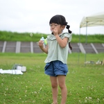 *size 110* 半袖フリルスモック mint  
