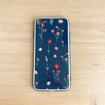 フラワーのガラススマホケース
