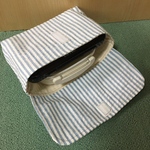お弁当袋　横入れ　ブルー