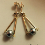 grey cottonpearl 【ピアス】