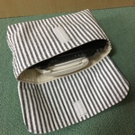 お弁当袋　横入れ　グレー