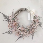 flower wreath "sugar"  ハーフリース  小花のリース