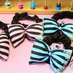 チョコストライプのおしゃれリボン🐈🎀