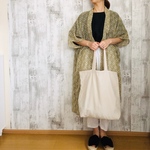 cotton100%ナチュラル生成り色エコバッグ✿大