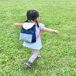 シンプルデニムベビーリュック＊さくらんぼ柄