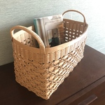[smappy131様専用] 菱かがりの中型かご