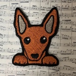 ミニチュアピンシャーの刺繍ワッペン