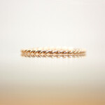＊14kgf＊ほんのりピンク＊ねじねじ＊ツイスト＊リング＊【金】twisted rose-gold ring / 14kgf