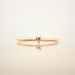 14kgf＊つぶらな結び＊リング＊ピンクゴールド【金】rose-gold knot ring/14kgf