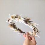 NEW ドライフラワー　花冠　プリザーブドフラワー　花かんむり　髪飾り　結婚式　オーダー　ヘアアクセサリー　ベビー　キッズ　ナチュラル　おしゃれ