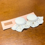 くるみボタンピアス イヤリング ミニサイズ【生成】