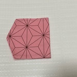 マスク置き・携帯ケース　麻の葉模様　
