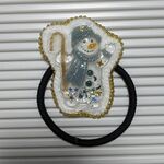 snowman スノーマン　ヘアゴム　めめ