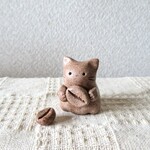 珈琲豆だっこ土にゃんこ《珈琲シリーズ》