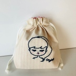 かわいこちゃん巾着　ポニーテール