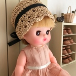ストライプ織りのワンピース　ピンク