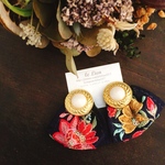 インド刺繍リボン  イヤリング  or ピアス