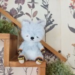 12cmオオカミちゃん【オッドアイ】  SakuBear テディベア 