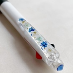 スワロフスキー光る✩.*˚フラワー3色ボールペン