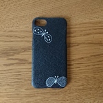 再入荷*受注製作*ミナペルホネン*choucho*二重織ネイビー*mina perhonen*iPhoneケース*iPhoneカバー*スマホケース*スマホカバー