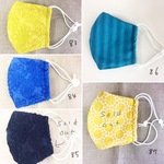 レースのマスク、刺繍のマスク（色地）②
