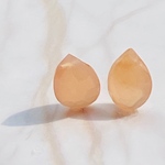 天然石0065オレンジムーンストーン(2個入り)